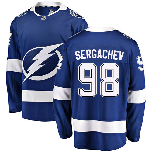 Kinder Tampa Bay Lightning Eishockey Trikot Mikhail Sergachev #98 Breakaway Königsblau Fanatics Branded Heim